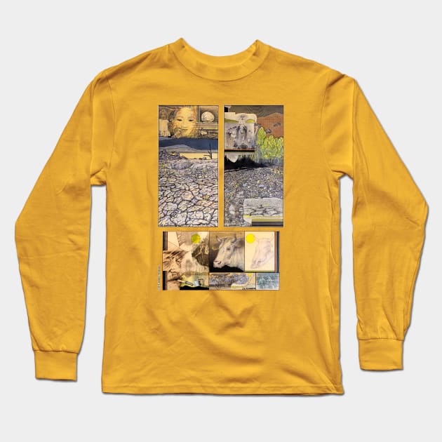 Drought Triptych Long Sleeve T-Shirt by JEAndersonArt